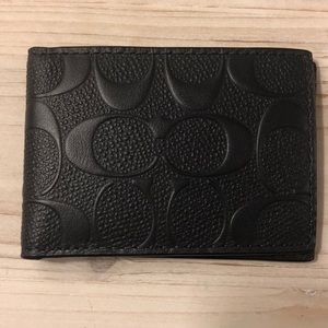 Coach Dark Navy Leather Wallet